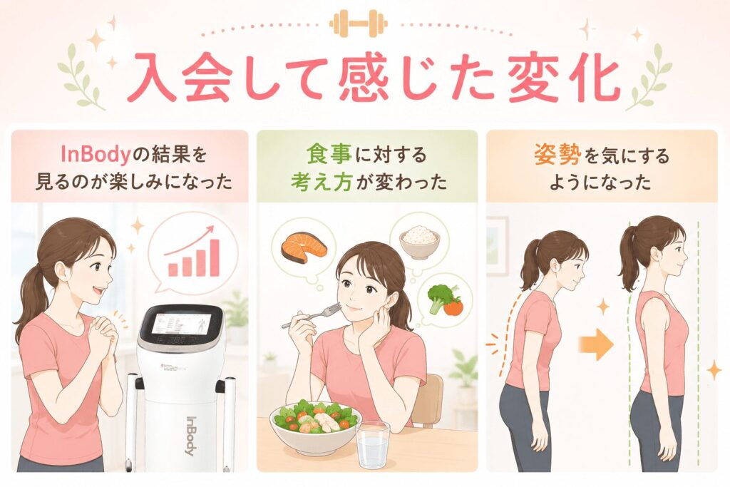 ドクタープラスフィットに入会して感じた変化