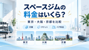 スペースジムの料金を東京・大阪・京都で比較